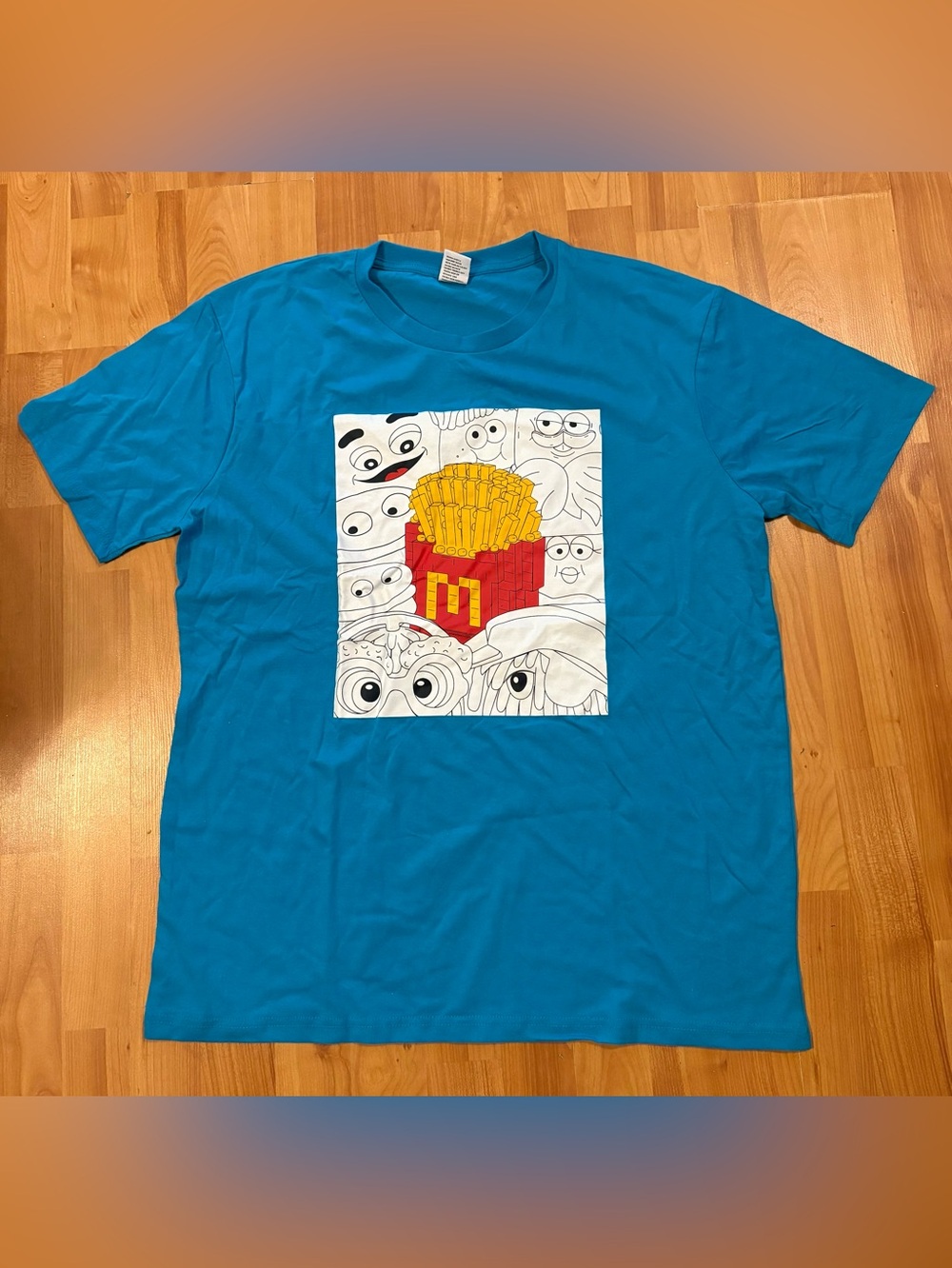🔥McDonald’s Crew French Fries T Shirt Authentic Collector's Cup Edition Sz XL